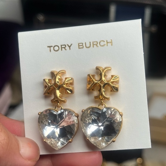 Tory Burch Heart Drop Earrings - Picture 3 of 5